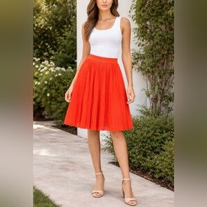 ESCADA Pleated Midi Skirt